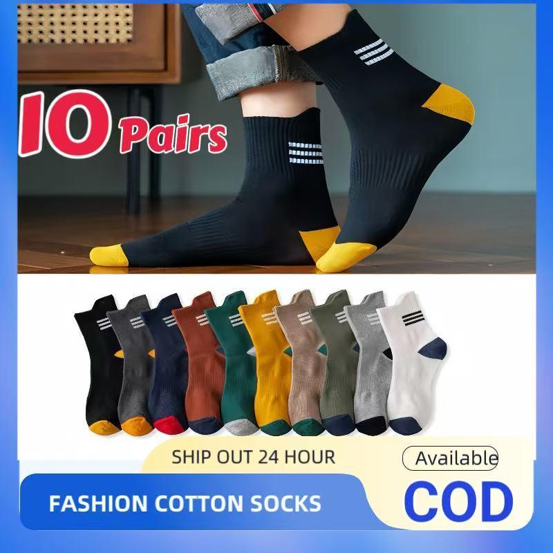 FreeShiping 10Pairs Korean Style High Quality Ankle Socks Three Stripe Fashion Style Socks For Men Size Free-Size 36-43 Men Socks 