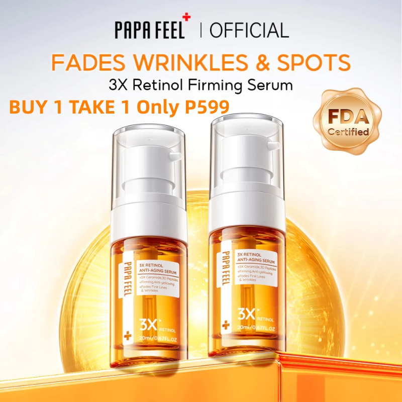 【BUY 1 TAKE 1】PAPA FEEL 3x Retinol Anti-aging Serum 20ml | Reduce Wrinkles | Fade Acne Scars 【BUY 1 TAKE 1】PAPA FEEL 3x Retinol Anti-aging Serum 20ml | Reduce Wrinkles | Fade Acne Scars